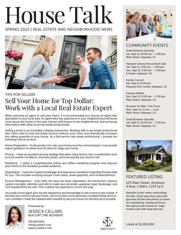 House Talk Newsletter - Your Local Expert