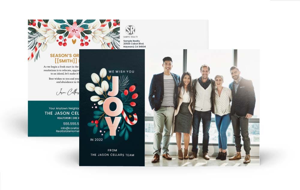 Holiday Agent Announcement Postcards