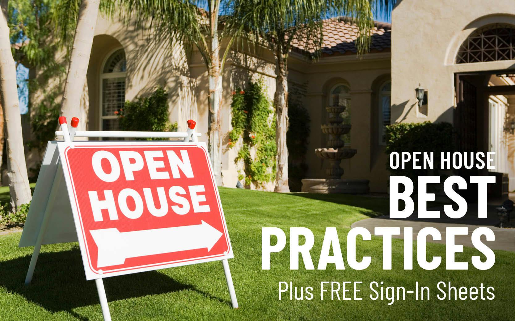 Open House Best Practices Plus FREE Sign-In Sheets